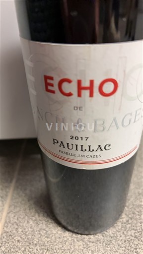 Bordo Pauillac Lynch-Bages Echo 2017