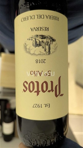 Castilien og León Ribera del Duero Protos 50 Año Reserva 2018
