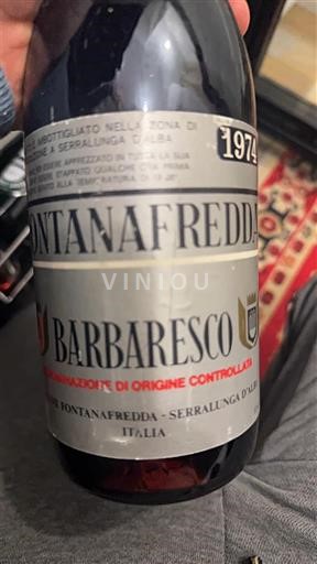 Piedmont Wines Barbaresco Fontanafredda 1974