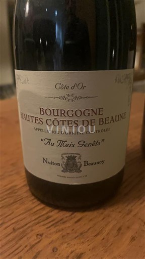 Bourgogne Không được chỉ định Nuiton-Beaunoy Au Meix Genêts 2017