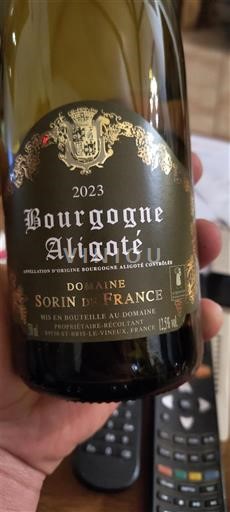 Viinit Blanc sec Domaine Sorin de France 2023 Ranska Burgundi Bourgogne Aligoté AOC