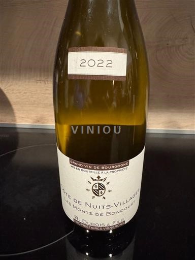 Bourgogne Côte de Nuits-Villages R. Dubois & Fils Les Monts de Boncour 2022