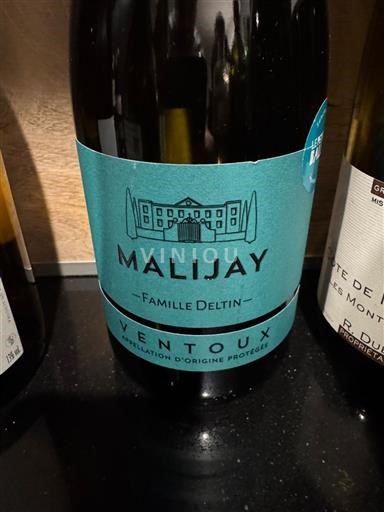 Vini Blanc sec Malijay Non millésimé Francia Valle del Rodano Ventoux AOC