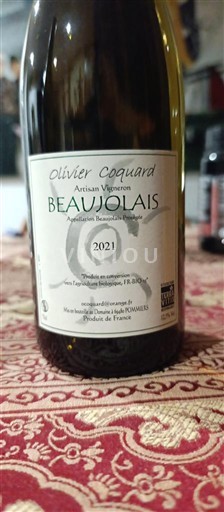 Beaujolais Olivier Coquard 2021