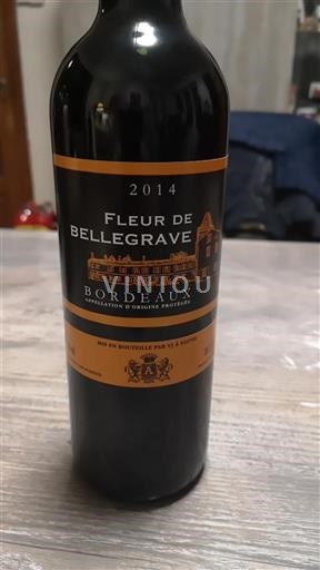 Bordeaux Bellegrave Fleur de Bellegrave 2014