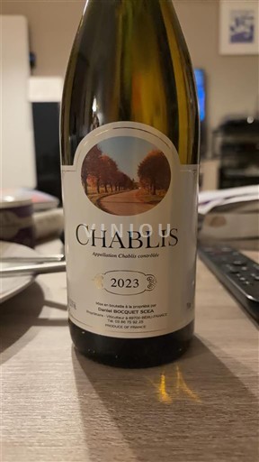 Wines Blanc sec Rouxet Bocart 2023 France Burgundy Chablis AOC