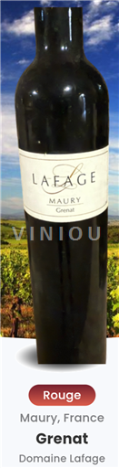 Roussillon Maury Domaine Lafage Grenat 2024