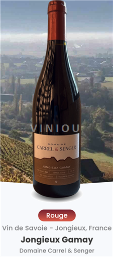 Saboya y Bugey Jongieux Domaine Carrel & Senger Jongieux Gamay 2024