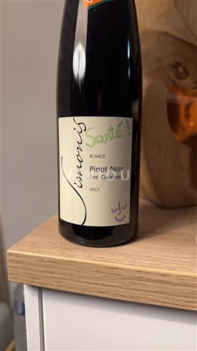 Alsace Pinot noir Simonis Les Courbes 2017