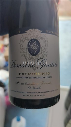 Corse Patrimonio Domaine Gentile Grande Expression 2017