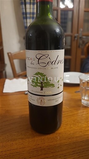 Bordeaux Ni doloceno Château Les Cèdres 2005