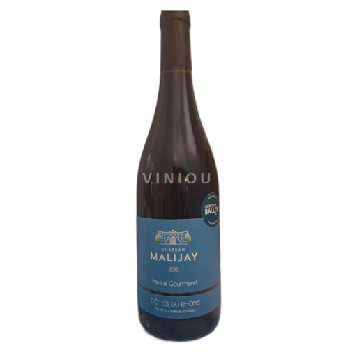 Rona dolina Côtes-du-Rhône Château Malijay Mistral Gourmand 2016