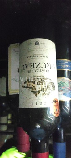 Bordeaux Pessac-Léognan Château Cruzeau 2011