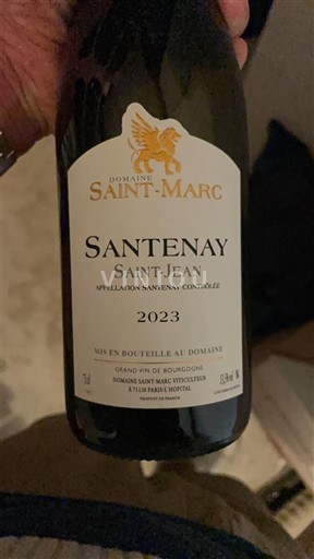 Bourgogne Santenay Domaine Saint-Marc Saint-Jean 2023