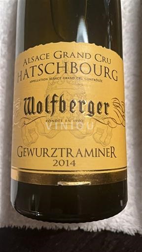Alsasko Gewürztraminer Grand Cru Wolfberger Hatschbourg 2014