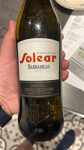 Andalusien Manzanilla Barbadillo Solear Ikke årgangsbestemt