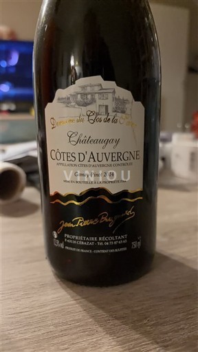 Loiredalen Côtes-d'Auvergne Domaine Clos de la Croix Gamay-Pinot 2014