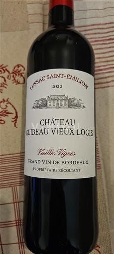 Bordeaux Lussac-Saint-Émilion Château Cuibeau Vieux Logis Vieilles Vignes 2022