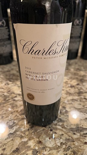 Vùng trồng nho được cấp phép California Napa Valley Charles Krug Estate Grown 2013