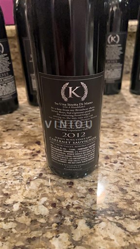 AVA Tây Bắc Mỹ Không được chỉ định K Vintners Se Una Stretta Di Mano 2012