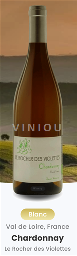 Vale do Loire Não especificado Le Rocher des Violettes Chardonnay 2022