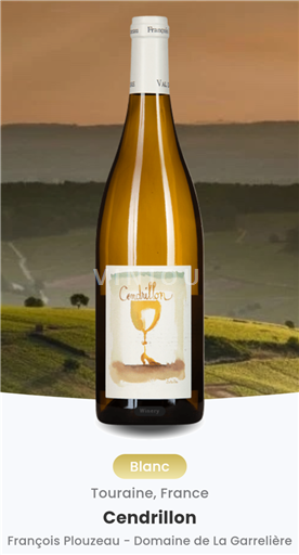 Thung lũng sông Loire Touraine Domaine La Garrelière Cendrillon 2023