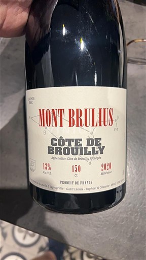 Beaujolais Côte-de-brouilly GAEC Léonis M’ont Brulius 2020