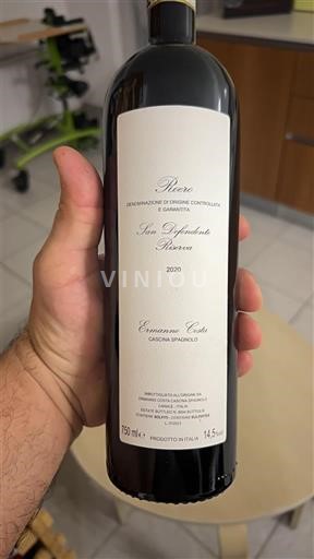 Piemonte Barbera d'Asti Cascina Spagnolo San Defendente Riserva 2020