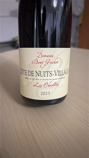 Wines Rouge sec Les Chaillots Domaine Berth Jackot 2023 France Burgundy Côte de Nuits Villages AOC