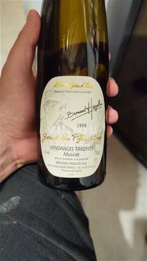 Alsazia Moscato Vendanges Tardives Bernard Haegelin Grand Cru Pfingstberg 1999