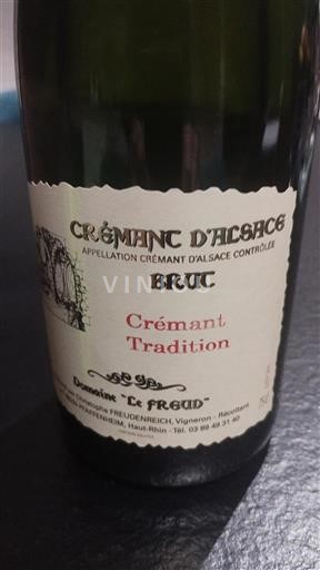 Alsace Crémant d'Alsace Domaine Le Freud Crémant Tradition Non-Vintage