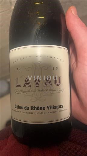 Rhône Valley Côtes du Rhône Villages Lavau 2018