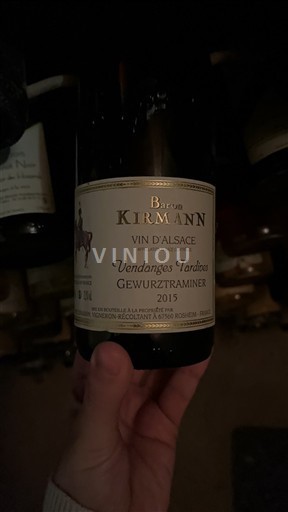 Alsazia Non specificato Vendanges Tardives Baron Kirmann Vendanges Tardives 2015