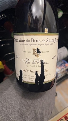 Rhônedalen Côtes du Rhône Domaine Bois de Saint Jean Madame M ist 2023