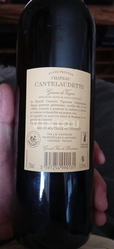 Bordeaux Graves-de-vayres Château Cantelaudette Prestige Ei vuosikertaa