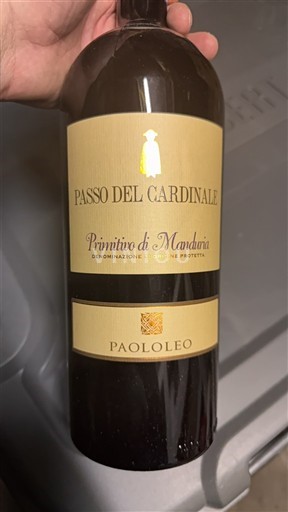 Puglia Primitivo di Manduria Paolo Leo Passo del Cardinale 2023