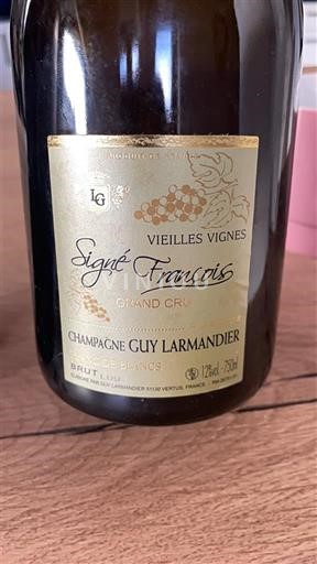 Champaña Champán Grand Cru Champagne Guy Larmandier Signé François Vieilles Vignes 2009