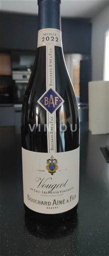 Bourgogne Vougeot Premier Cru Bouchard Aîné & Fils Les Petits Vougeots 2022