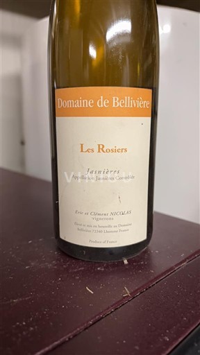 Thung lũng sông Loire Jasnières Domaine BELLIVIERE Les Rosiers 2020