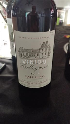 Wines Rouge sec Les Sœurs de Bellegave 2019 France Bordeaux Pauillac AOC