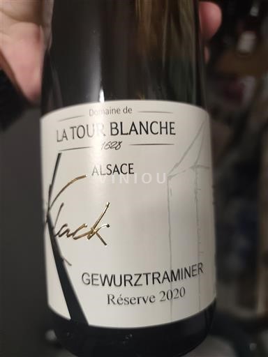 Alsacia Domaine La Tour Blanche Réserve 2020