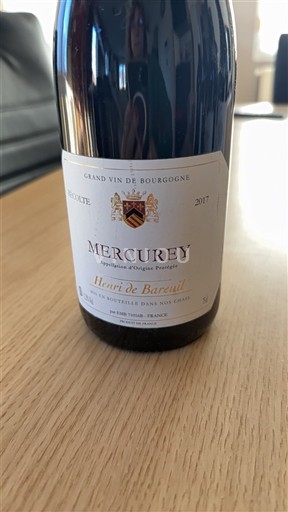 Borgoña Mercurey Henri de Baureil Prestige 2017