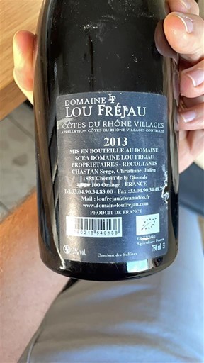 Weine Rouge sec Domaine Lou Fréjau 2013 Frankreich Rhônetal Côtes-du-Rhône-Dörfer AOC