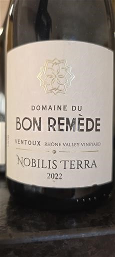 Vine Rouge sec Nobilis Terra Domaine Bon Remède 2022 Frankrig Rhône-dalen Ventoux AOC