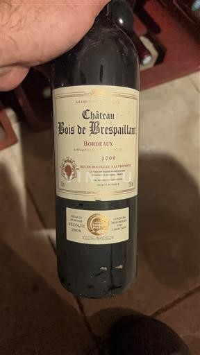 Bordeaux Château Bois de Brespaillant 2009