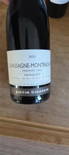 Borgoña Chassagne-Montrachet Premier Cru Justin Girardin Morgeot 2022