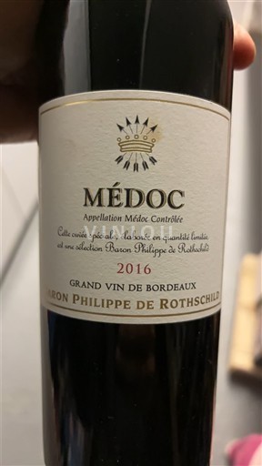 Bordeaux Médoc Baron Philippe de Rothschild 2016