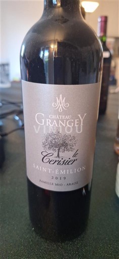 Bordeaux Saint-Émilion Château Grangey Le Cerisier 2019