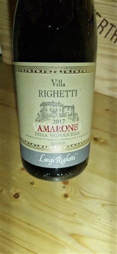 Benecija Amarone della Valpolicella Villa Righetti 2017