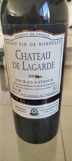 Bordeaux Bordeaux superiore Château Lagarde 2008